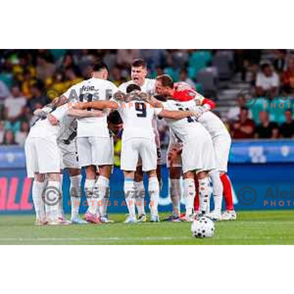Jaka Bijol in action during FIFA World Cup 2026 Qualifying round match between Slovenia and Sweden at Stadium Stozice, Ljubljana, Slovenia on September 5, 2025