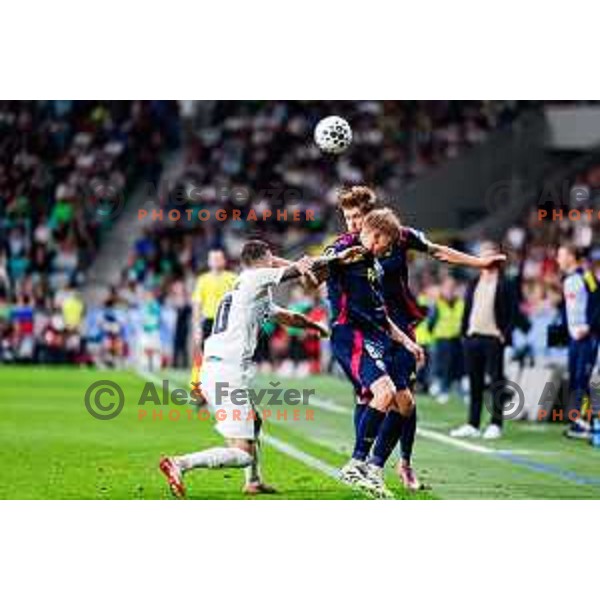 in action during FIFA World Cup 2026 Qualifying round match between Slovenia and Sweden at Stadium Stozice, Ljubljana, Slovenia on September 5, 2025