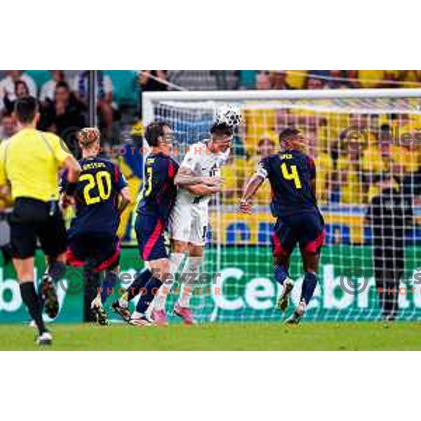 Benjamin Sesko in action during FIFA World Cup 2026 Qualifying round match between Slovenia and Sweden at Stadium Stozice, Ljubljana, Slovenia on September 5, 2025