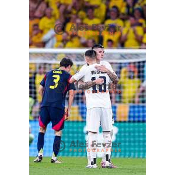 Benjamin Sesko in action during FIFA World Cup 2026 Qualifying round match between Slovenia and Sweden at Stadium Stozice, Ljubljana, Slovenia on September 5, 2025