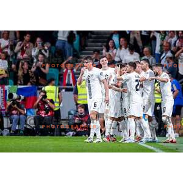 in action during FIFA World Cup 2026 Qualifying round match between Slovenia and Sweden at Stadium Stozice, Ljubljana, Slovenia on September 5, 2025