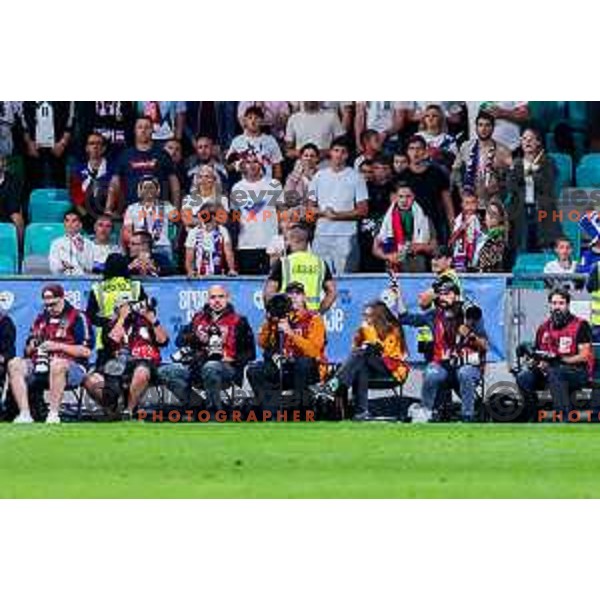 Photographers at work during FIFA World Cup 2026 Qualifying round match between Slovenia and Sweden at Stadium Stozice, Ljubljana, Slovenia on September 5, 2025