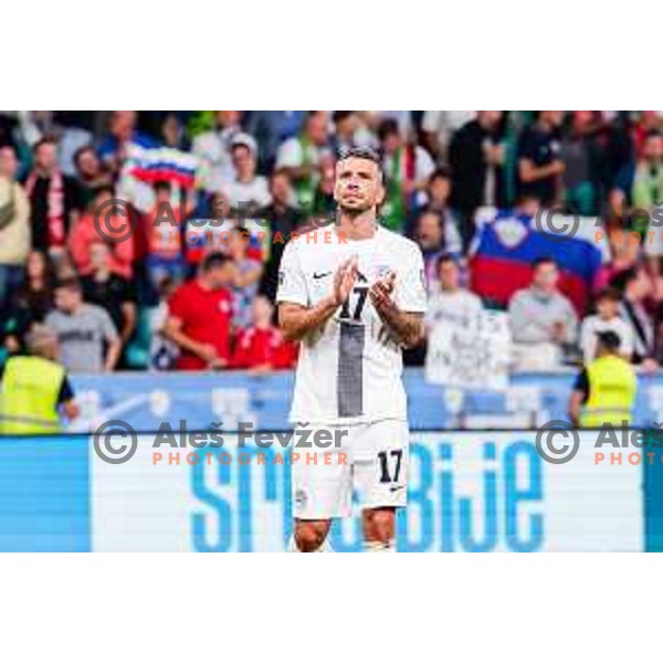 Jan Mlakar during FIFA World Cup 2026 Qualifying round match between Slovenia and Sweden at Stadium Stozice, Ljubljana, Slovenia on September 5, 2025