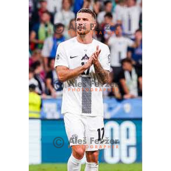 Jan Mlakar during FIFA World Cup 2026 Qualifying round match between Slovenia and Sweden at Stadium Stozice, Ljubljana, Slovenia on September 5, 2025