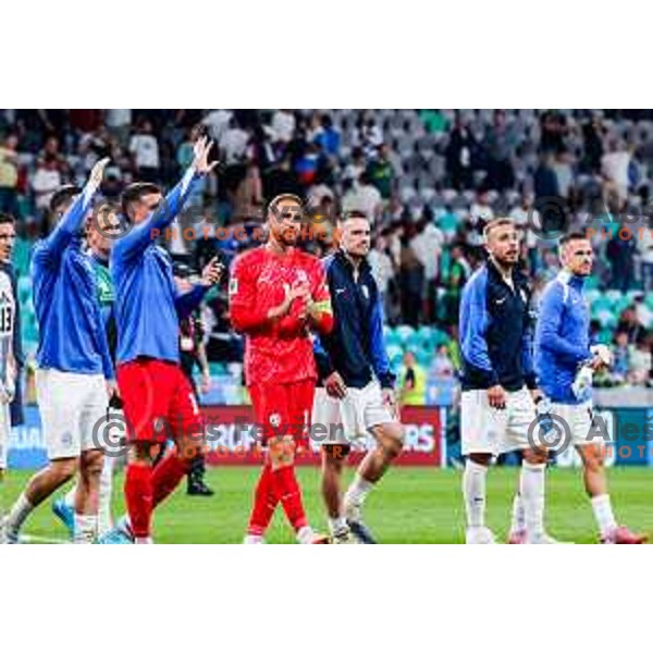 Jan Oblak in action during FIFA World Cup 2026 Qualifying round match between Slovenia and Sweden at Stadium Stozice, Ljubljana, Slovenia on September 5, 2025