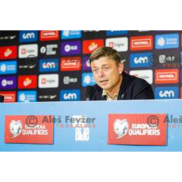 Jon Dahl Tomasson during press conference after FIFA World Cup 2026 Qualifying round match between Slovenia and Sweden at Stadium Stozice, Ljubljana, Slovenia on September 5, 2025