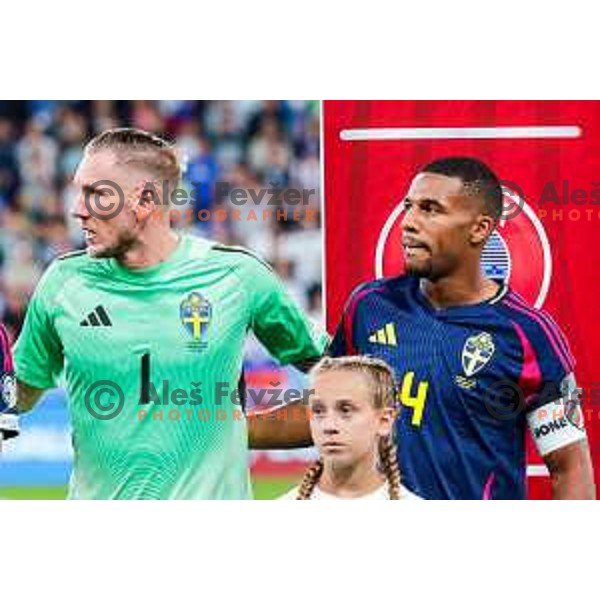 in action during FIFA World Cup 2026 Qualifying round match between Slovenia and Sweden at Stadium Stozice, Ljubljana, Slovenia on September 5, 2025