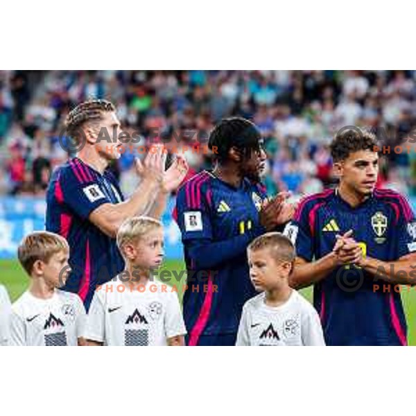 in action during FIFA World Cup 2026 Qualifying round match between Slovenia and Sweden at Stadium Stozice, Ljubljana, Slovenia on September 5, 2025