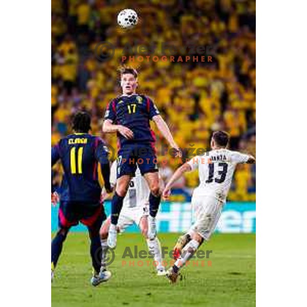 Viktor Gyokeres in action during FIFA World Cup 2026 Qualifying round match between Slovenia and Sweden at Stadium Stozice, Ljubljana, Slovenia on September 5, 2025