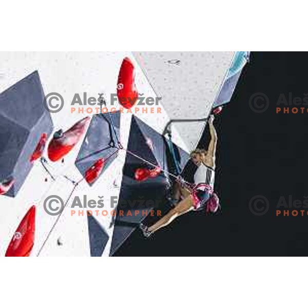 during IFSC climbing World Cup competiton in Koper, Slovenia on September 6, 2025