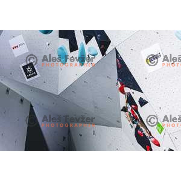 during IFSC climbing World Cup competiton in Koper, Slovenia on September 6, 2025