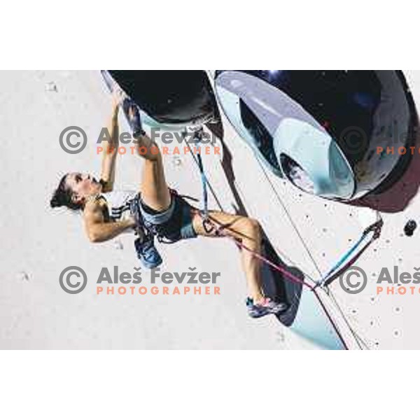 during IFSC climbing World Cup competiton in Koper, Slovenia on September 6, 2025