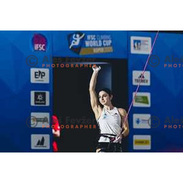 during IFSC climbing World Cup competiton in Koper, Slovenia on September 6, 2025