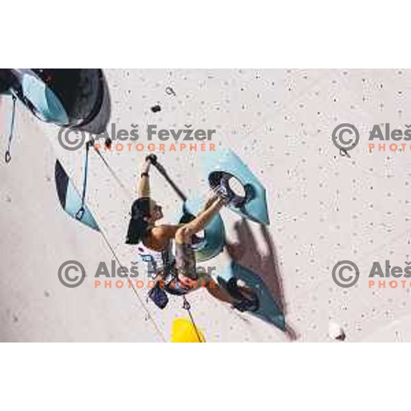 during IFSC climbing World Cup competiton in Koper, Slovenia on September 6, 2025