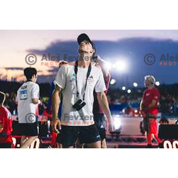 during IFSC climbing World Cup competiton in Koper, Slovenia on September 6, 2025