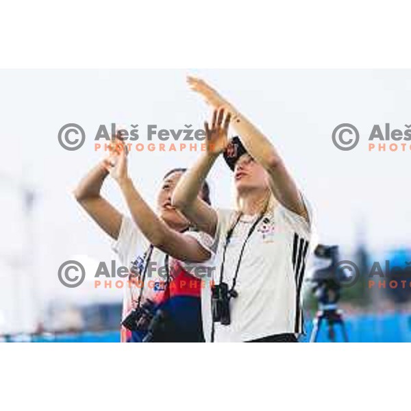during IFSC climbing World Cup competiton in Koper, Slovenia on September 6, 2025