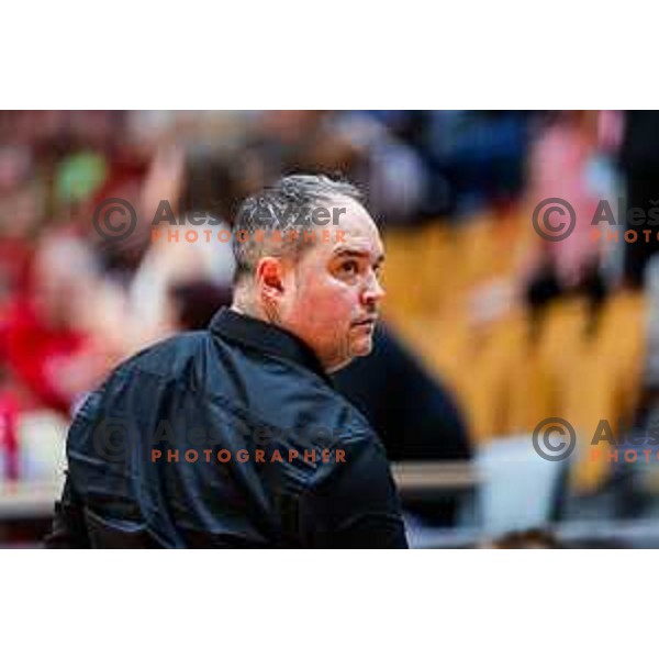 Branko Tamse, head coach of Trimo Trebnje during NLB League 2025/2026 handball match between LL Grosist Slovan and Trimo Trebnje in Kodeljevo Hall, Ljubljana