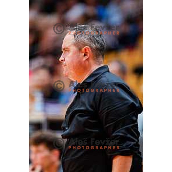 Branko Tamse, head coach of Trimo Trebnje during NLB League 2025/2026 handball match between LL Grosist Slovan and Trimo Trebnje in Kodeljevo Hall, Ljubljana