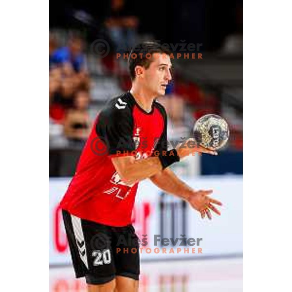 of NLB League 2025/2026 handball match between LL Grosist Slovan and Trimo Trebnje in Kodeljevo Hall, Ljubljana, Slovenia on September 5, 2025