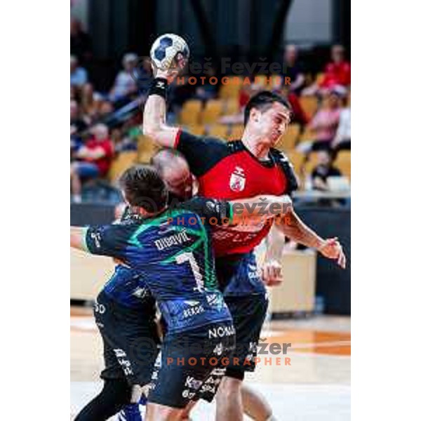 of NLB League 2025/2026 handball match between LL Grosist Slovan and Trimo Trebnje in Kodeljevo Hall, Ljubljana, Slovenia on September 5, 2025