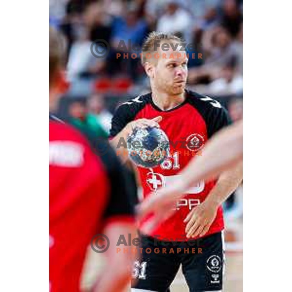 of NLB League 2025/2026 handball match between LL Grosist Slovan and Trimo Trebnje in Kodeljevo Hall, Ljubljana, Slovenia on September 5, 2025