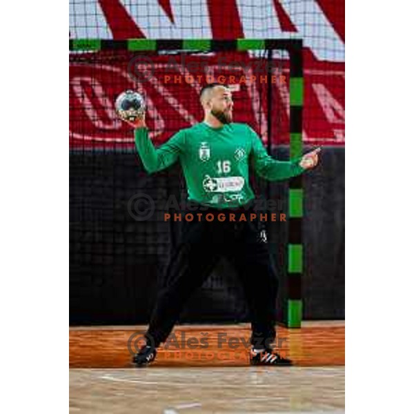 of NLB League 2025/2026 handball match between LL Grosist Slovan and Trimo Trebnje in Kodeljevo Hall, Ljubljana, Slovenia on September 5, 2025