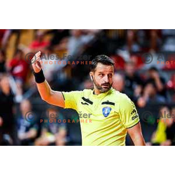 of NLB League 2025/2026 handball match between LL Grosist Slovan and Trimo Trebnje in Kodeljevo Hall, Ljubljana, Slovenia on September 5, 2025