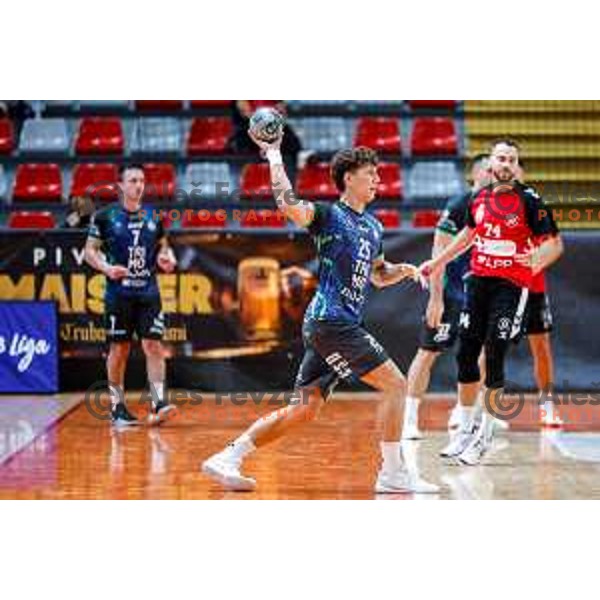 of NLB League 2025/2026 handball match between LL Grosist Slovan and Trimo Trebnje in Kodeljevo Hall, Ljubljana, Slovenia on September 5, 2025