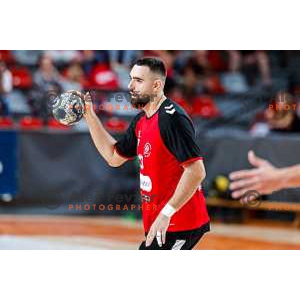 of NLB League 2025/2026 handball match between LL Grosist Slovan and Trimo Trebnje in Kodeljevo Hall, Ljubljana, Slovenia on September 5, 2025