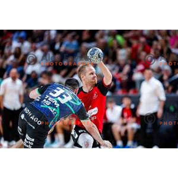 of NLB League 2025/2026 handball match between LL Grosist Slovan and Trimo Trebnje in Kodeljevo Hall, Ljubljana, Slovenia on September 5, 2025