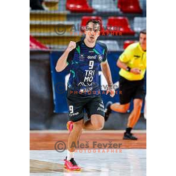 of NLB League 2025/2026 handball match between LL Grosist Slovan and Trimo Trebnje in Kodeljevo Hall, Ljubljana, Slovenia on September 5, 2025