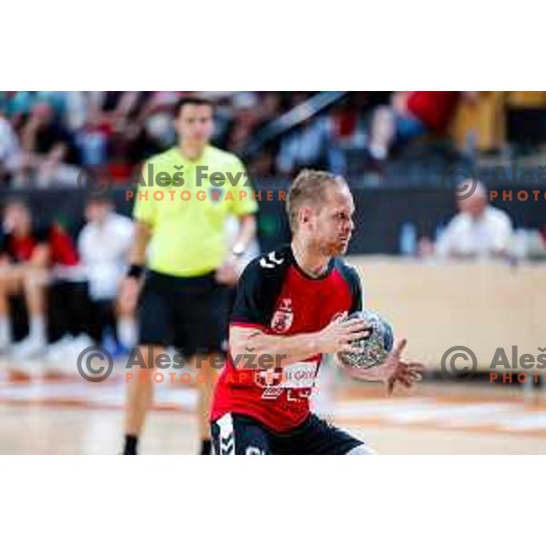 of NLB League 2025/2026 handball match between LL Grosist Slovan and Trimo Trebnje in Kodeljevo Hall, Ljubljana, Slovenia on September 5, 2025