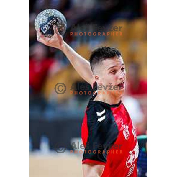of NLB League 2025/2026 handball match between LL Grosist Slovan and Trimo Trebnje in Kodeljevo Hall, Ljubljana, Slovenia on September 5, 2025