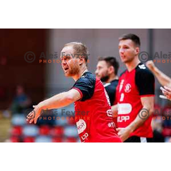 of NLB League 2025/2026 handball match between LL Grosist Slovan and Trimo Trebnje in Kodeljevo Hall, Ljubljana, Slovenia on September 5, 2025