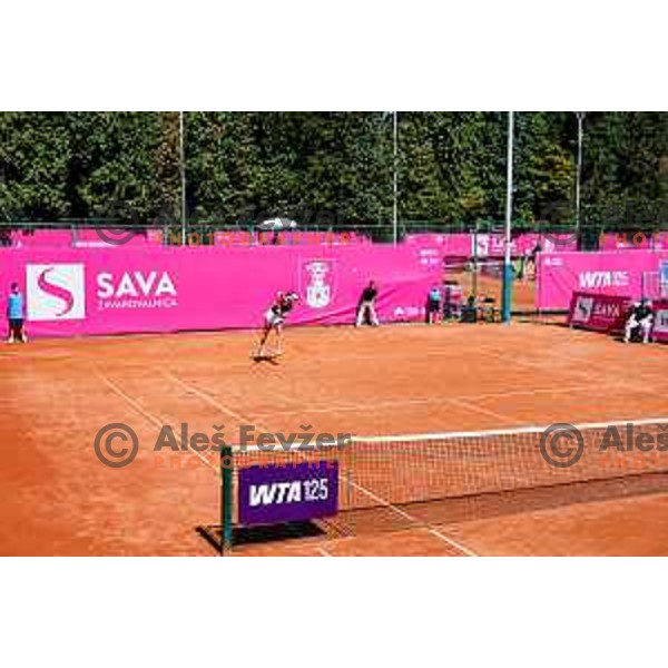 Kaja Juvan competes at Zavarovalnica Sava, WTA 125, Ljubljana, Slovenia on September 9, 2025