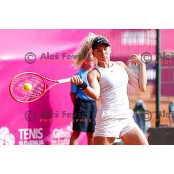 Nika Radisic competes at Zavarovalnica Sava, WTA 125, Ljubljana, Slovenia on September 9, 2025