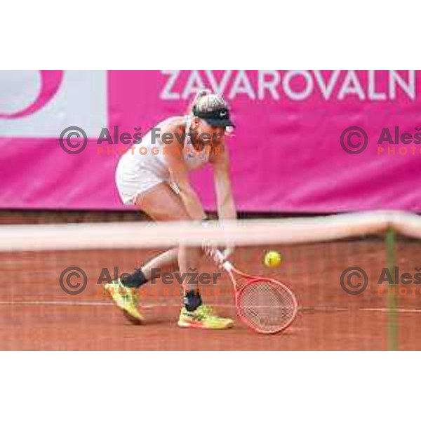 Nika Radisic competes at Zavarovalnica Sava, WTA 125, Ljubljana, Slovenia on September 9, 2025