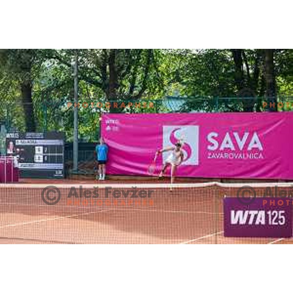 Nika Radisic competes at Zavarovalnica Sava, WTA 125, Ljubljana, Slovenia on September 9, 2025