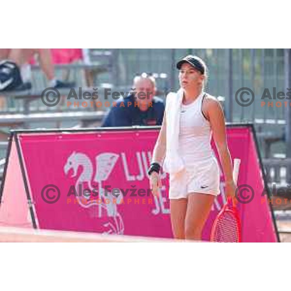 Nika Radisic competes at Zavarovalnica Sava, WTA 125, Ljubljana, Slovenia on September 9, 2025