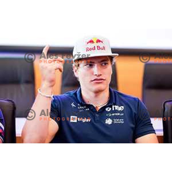 Ziga Lin Hocevar during press conference of Slovenia Kayak & Canoe Federation in Ljubljana, Slovenia on September 9, 2025