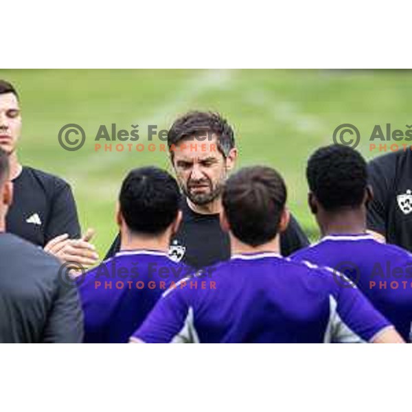 Radomir Dalovic, new head coach of NK Maribor during press conference in Ljudski vrt, Maribor, Slovenia on September 9, 2025. Photo: Jure Banfi
