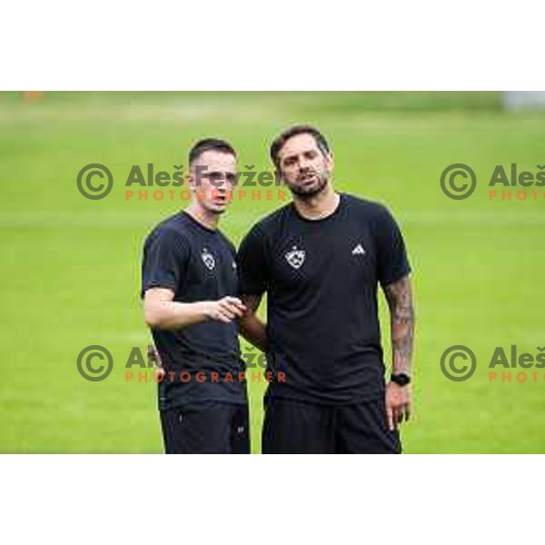 Radomir Dalovic, new head coach of NK Maribor during training in Ljudski vrt, Maribor, Slovenia on September 9, 2025. Photo: Jure Banfi