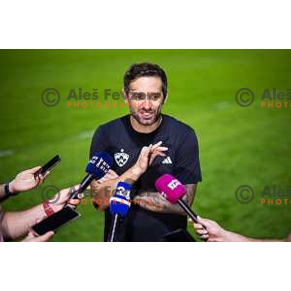 Radomir Dalovic, new head coach of NK Maribor during press conference in Ljudski vrt, Maribor, Slovenia on September 9, 2025. Photo: Jure Banfi