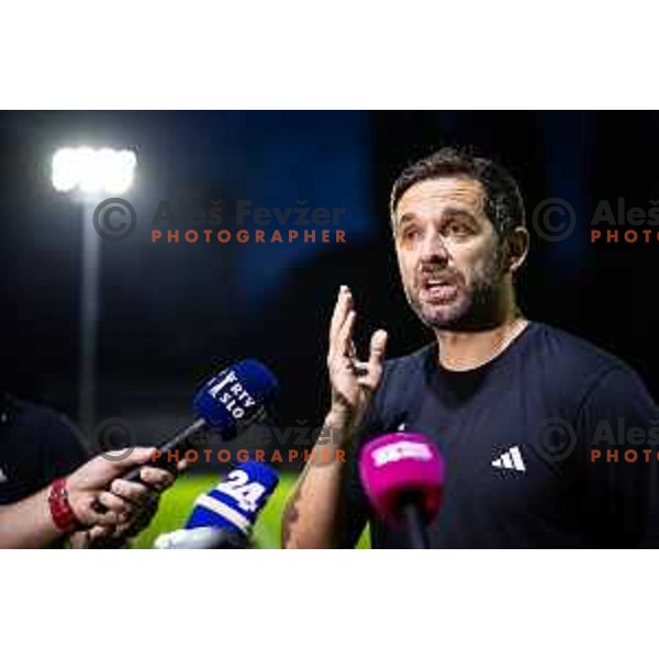 Radomir Dalovic, new head coach of NK Maribor during press conference in Ljudski vrt, Maribor, Slovenia on September 9, 2025. Photo: Jure Banfi