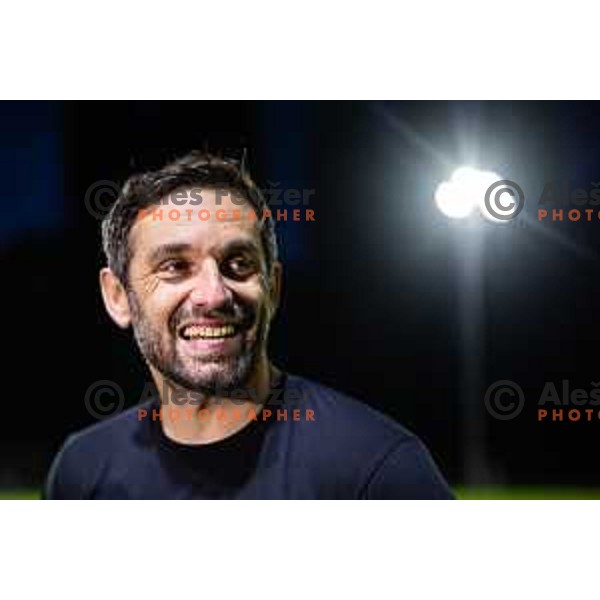 Radomir Dalovic, new head coach of NK Maribor during press conference in Ljudski vrt, Maribor, Slovenia on September 9, 2025. Photo: Jure Banfi