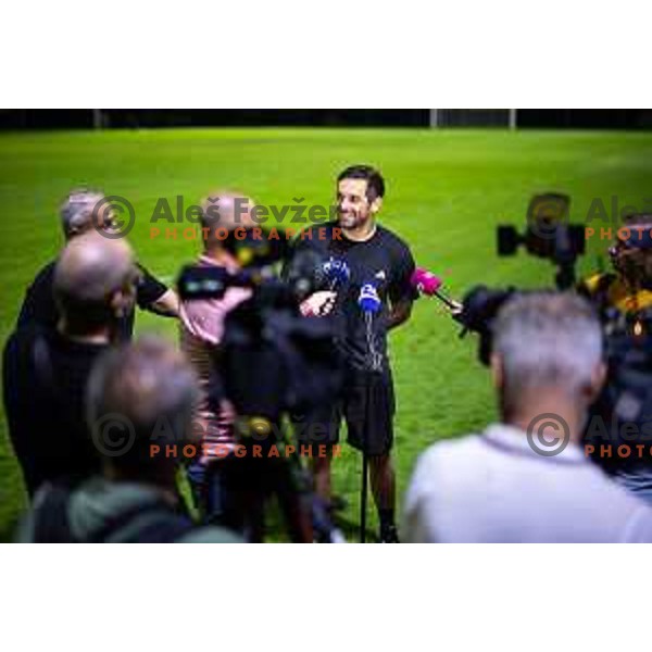 Radomir Dalovic, new head coach of NK Maribor during press conference in Ljudski vrt, Maribor, Slovenia on September 9, 2025. Photo: Jure Banfi