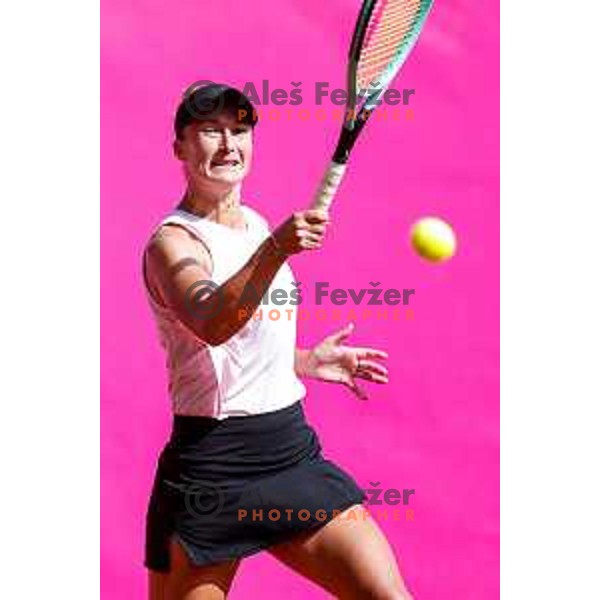 Dalila Jakupovic (SLO) competes at Zavarovalnica Sava, WTA 125, Ljubljana, Slovenia on September 11, 2025