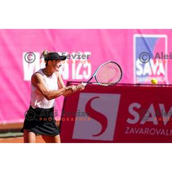 Dalila Jakupovic (SLO) competes at Zavarovalnica Sava, WTA 125, Ljubljana, Slovenia on September 11, 2025
