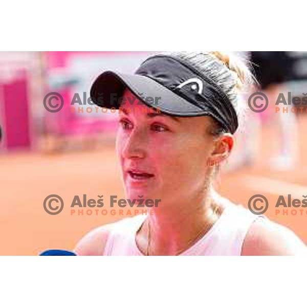 Dalila Jakupovic (SLO) competes at Zavarovalnica Sava, WTA 125, Ljubljana, Slovenia on September 11, 2025