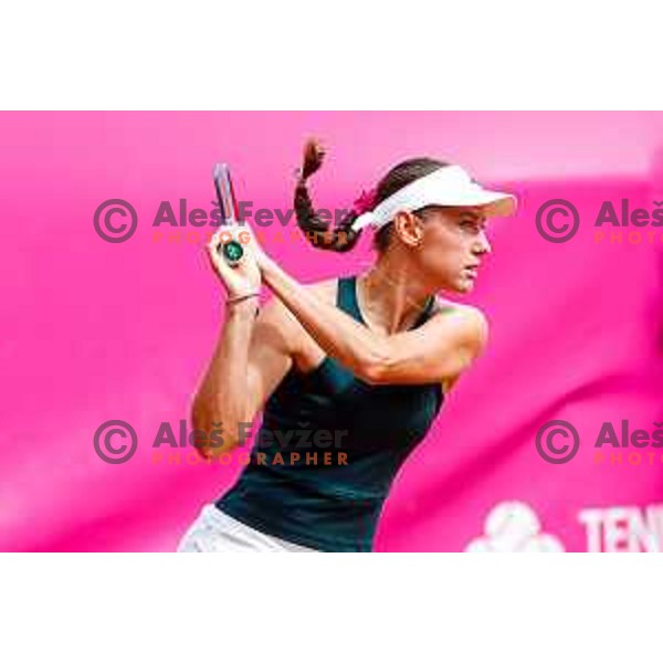 Kaja Juvan (SLO) competes at Zavarovalnica Sava, WTA 125, Ljubljana, Slovenia on September 11, 2025
